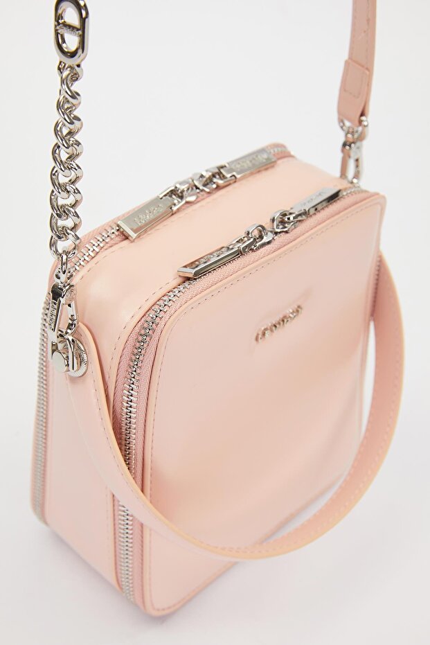Pink Rectangular Model Shoulder Bag - 3