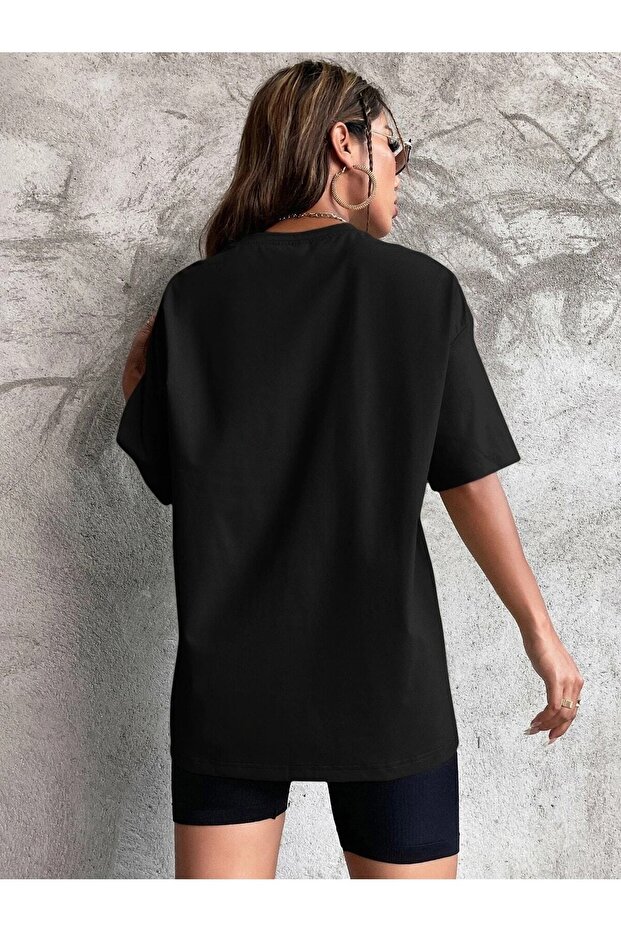 Tricou Oversize Unisex Basic Simplu Boyfriend - 2