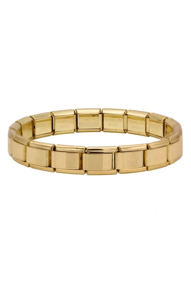 Unisex Italian Charm Bracelet Stainless Steel Bracelet