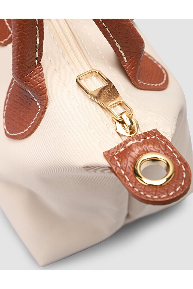 Kumaş Bej Kadın Çanta - 4