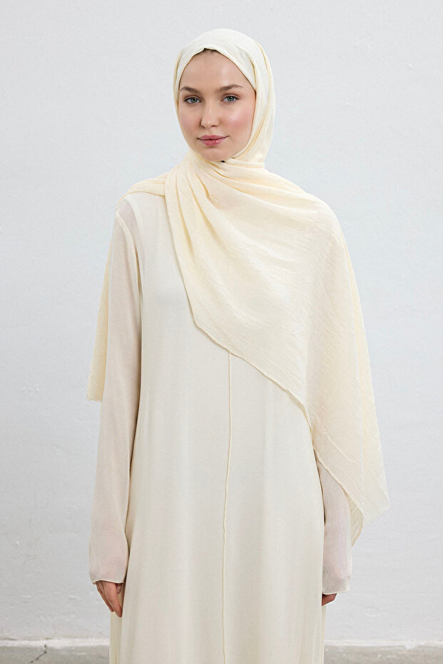 Bambu Şal Krem - 2