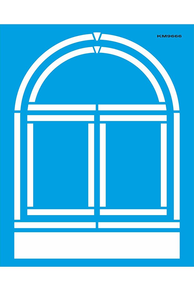 النافذة - قالب رسم الاستنسل - 1