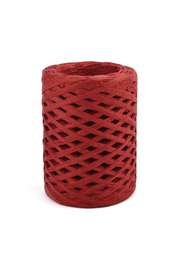 Rafya İp Şapka Çanta Kağıt Ambalaj İpi 100 gr 100 m Raffia Natural Kağıt İp - 1
