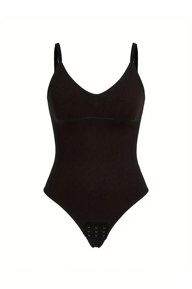 Mimola Model Toparlayıcı Seamless Örme Korseli String Body Siyah Renk042 - 8