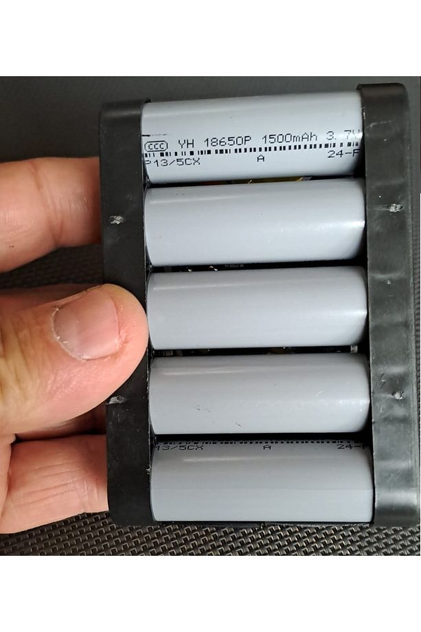 Şarjlı Batarya Grubu 5 Li 18650 Li-ion Pil 18v 2000 Mah Pcbli Şarj Bms Devreli Pil Seti Okul Proje - 4
