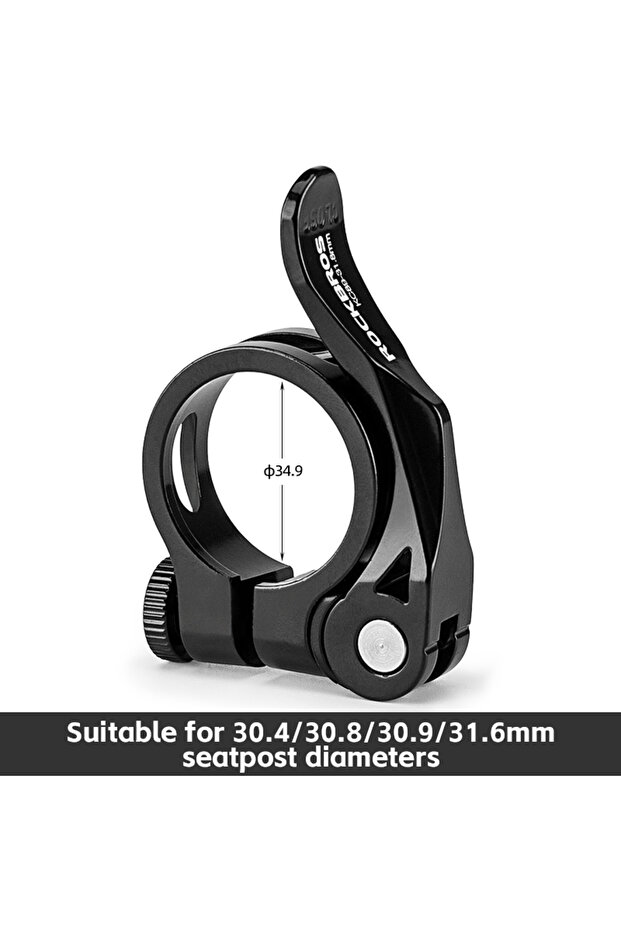 ROCKBROS 41210092002 ROCKBROS Bicycle Seat Post Clamp Aluminum Alloy Installation Quick Release Cycl