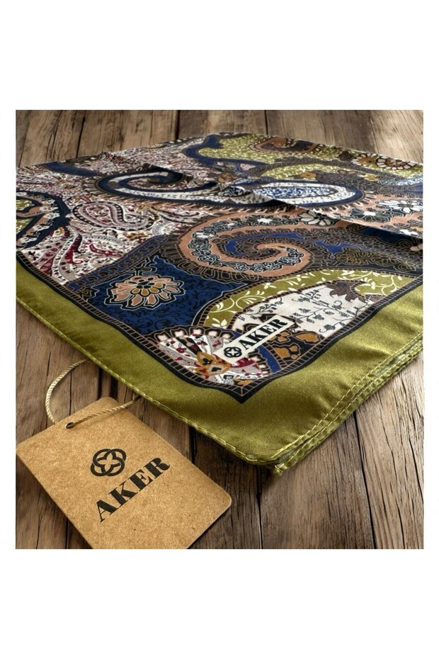 Yağ Yeşili Soft Touch Eşarp - 4