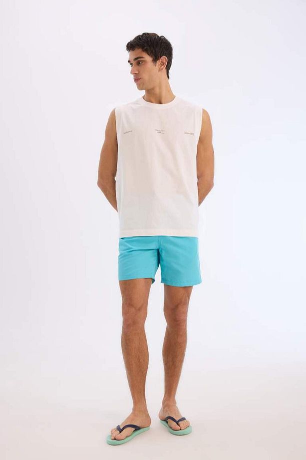 Yeni Sezon Regular Fit Kısa Boy Deniz Şortu - 2