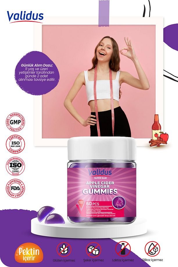 Slimming Set - Bromelain - Glukomannan - Berberin - Cla - Apple Cider - 4