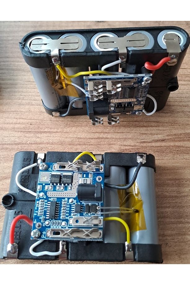 Şarjlı Batarya Grubu 5 Li 18650 Li-ion Pil 18v 2000 Mah Pcbli Şarj Bms Devreli Pil Seti Okul Proje - 5
