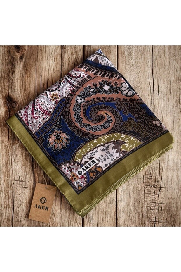 Yağ Yeşili Soft Touch Eşarp - 2