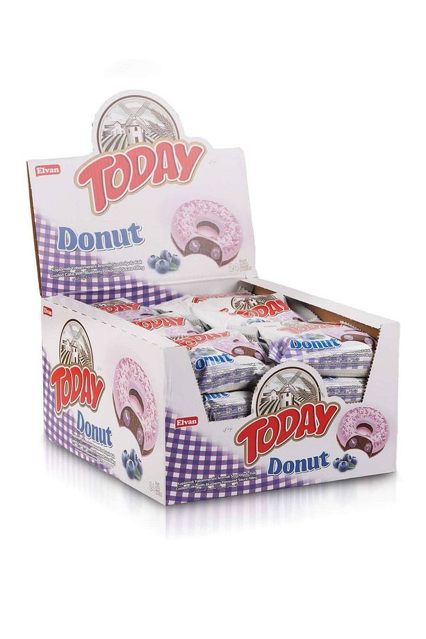Today Donut Kek Yabanmersinli 35gr. 24 Adet (1 Kutu) - 4