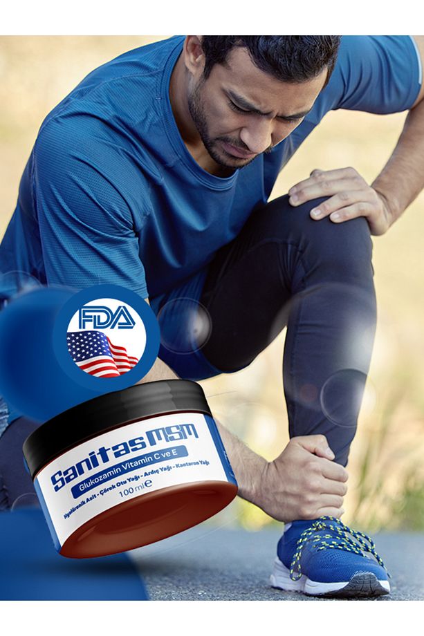 Sanitas MSM Krem - Çörek Otu Yağı - Ardıç Yağı - Kantoron Yağı - Ağrı - Ödem - Şişlik 100 ml - Kremi - 5