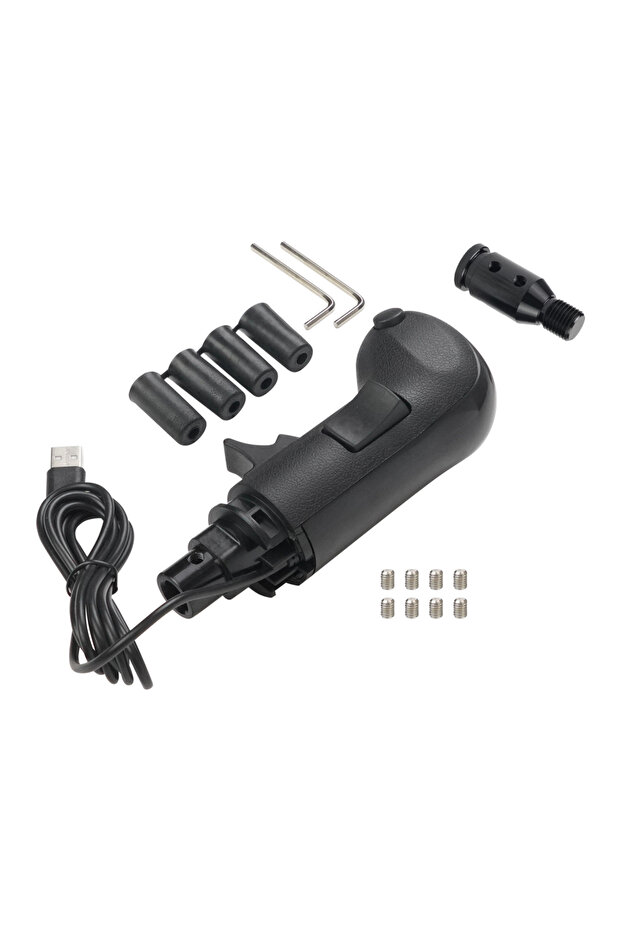 ناقل حركة USB أسود لمحاكاة الشاحنات، مقبض ناقل الحركة لجهاز ATS ETS2 PC Racing Sim ناقل الحركة لجهاز Logitech G
