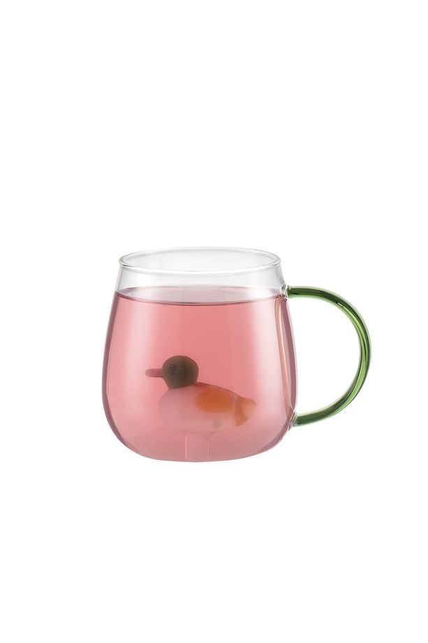 Lucia Borosilikat Cam Kupa - Yeşil - 400 ml - 5