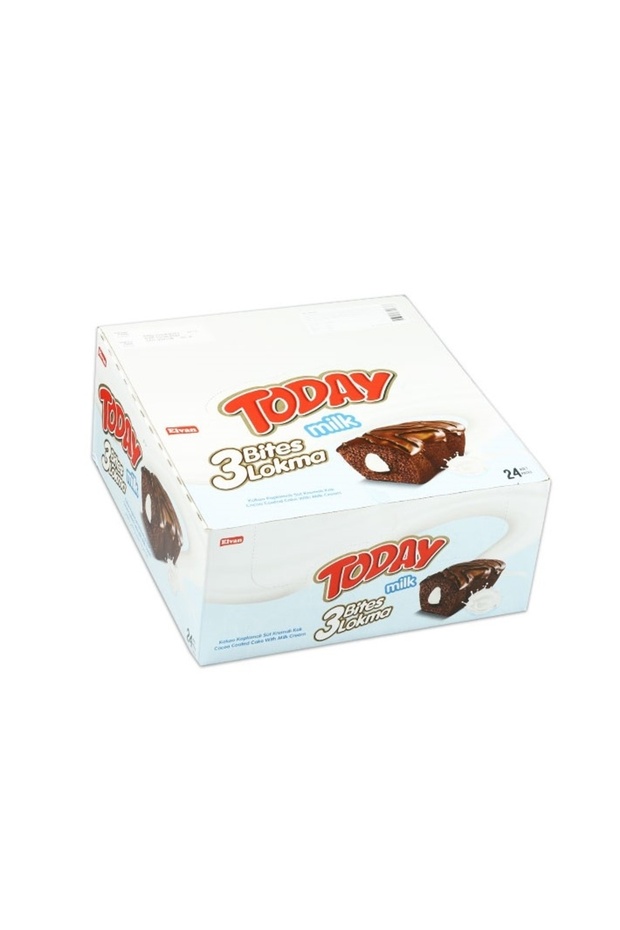Today 3 Bites Sütlü Kek 40 Gr. 24 Adet (1 Kutu) - 3