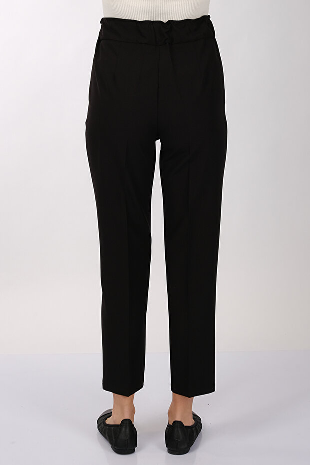 Modiva Minimalist Yüksek Bel Crop Pantolon - Günlük & Iş - 5