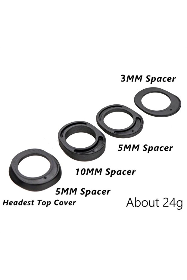 B KOCEVLO 4Pcs Road Bike Bicycle Stem Spacer Set For the one 1-1/8(28.6mm) Fork Integrated Handleba.