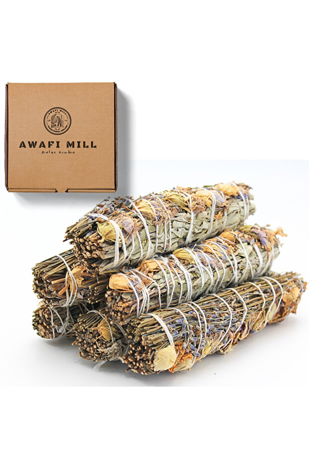 Sage with Flowers Smudge Stick - Pack of 3 stick