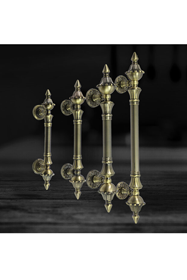 280mm green bronze 1pcs Door Handle Antique Zinc Alloy 280-550mm Length Handle Door Pull Bronze Gate