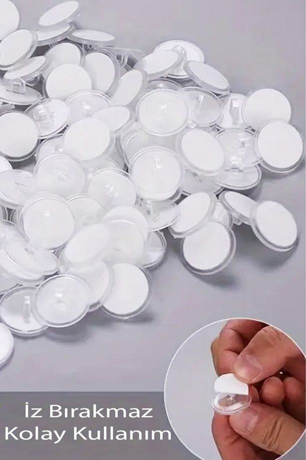 Balon Tavan Ve Duvar Asma Aparatı 12 Adet Şeffaf Iz Bırakmayan - 1