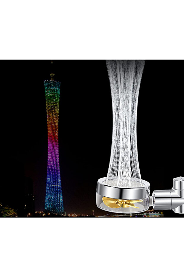 High Pressure Turbo Fan Shower Head – 360° Rotating Handheld Filter Shower for Bathroom - 6