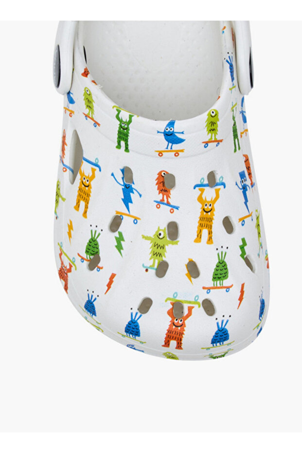 قباقيب بطبعة وحش مع حزام خلفي - 4