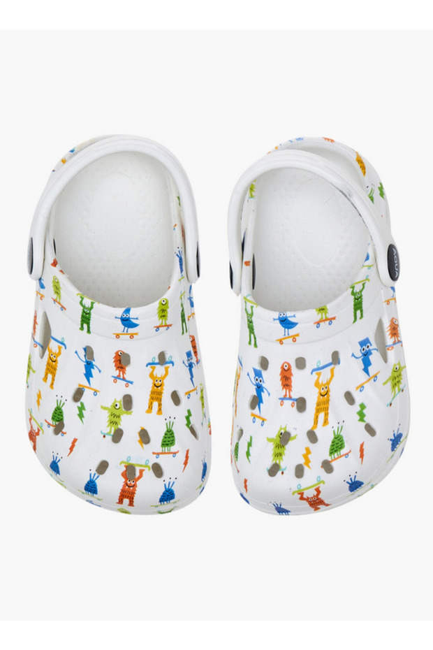 قباقيب بطبعة وحش مع حزام خلفي - 1