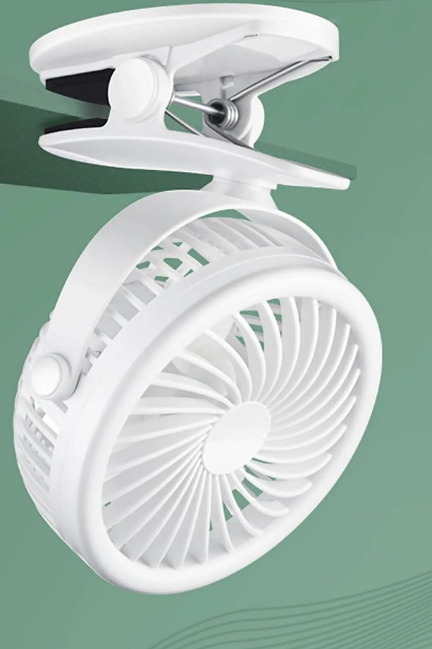 Şarj Edilebilir 3 Kademe Taşınabilir Kıskaçlı Mini Fan Sessiz Vantilatör Soğutma - 6