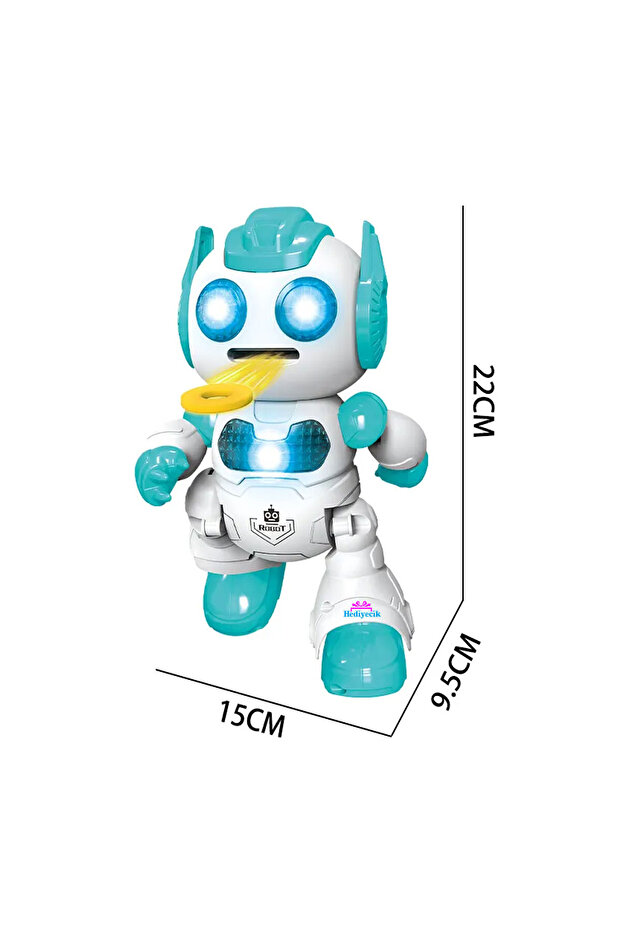 Rc Uzaktan Kumandalı Akıllı Robot Programlanabilir 9 Fonksiyonlu 22 Cm - 6