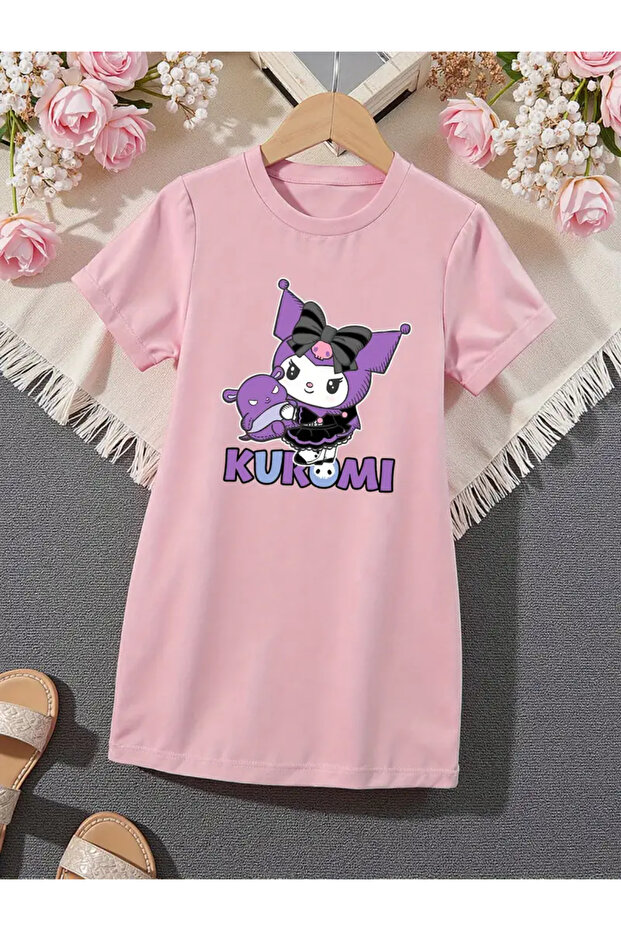 Girl's Kuromi Printed Mini Dress
