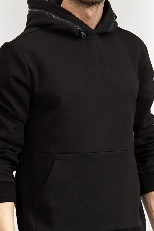 Erkek Kapüşonlu Sweatshirt - 8