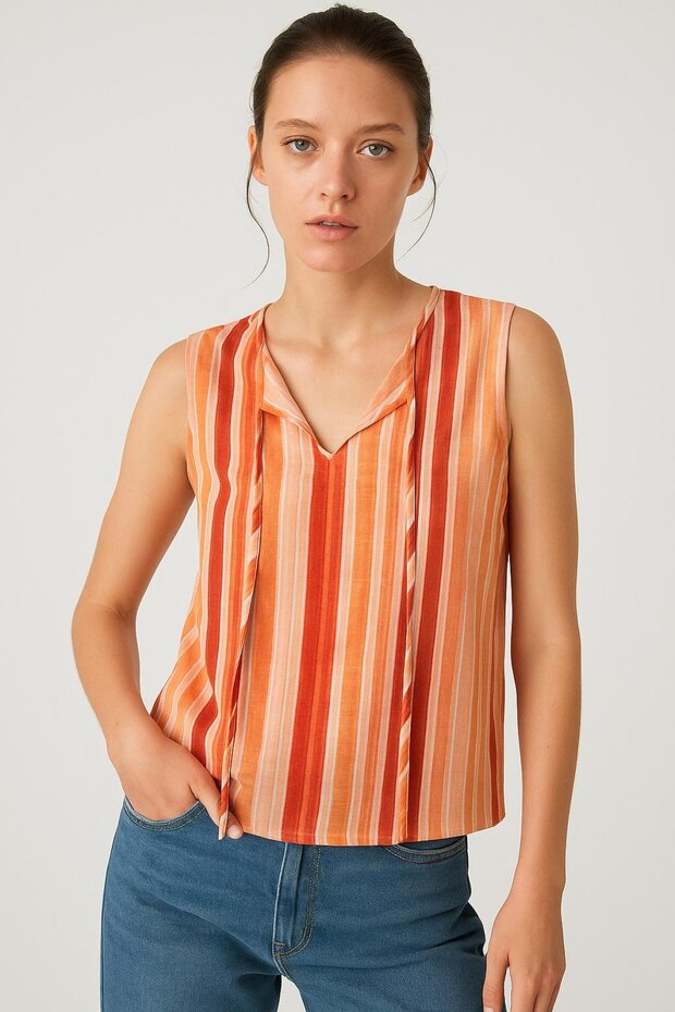 Sıfır Kol BLUZ - 2