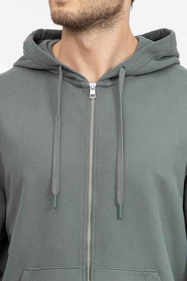 Erkek Sweatshirt Gri - 4