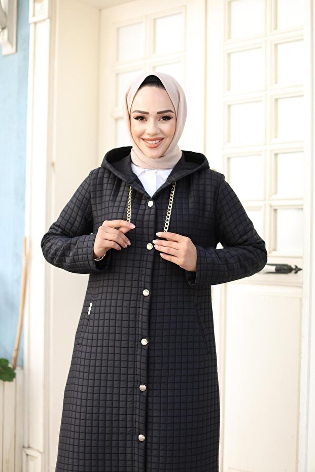 KADIN ÖRME KAPÜŞONLU KATİPONE KAP - 5