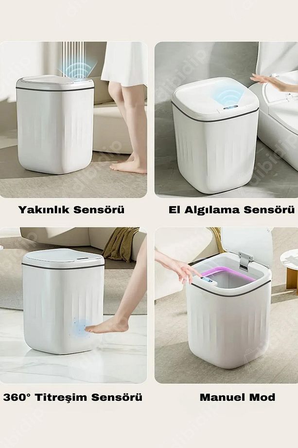 🚫SENSÖRLÜ ÇÖP KOVASI - 5