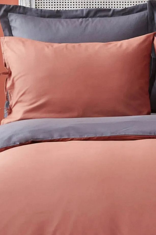 Plain Check Kobin Pamuklu 2’li Yastık Kılıfı 50*70 Cm - 1