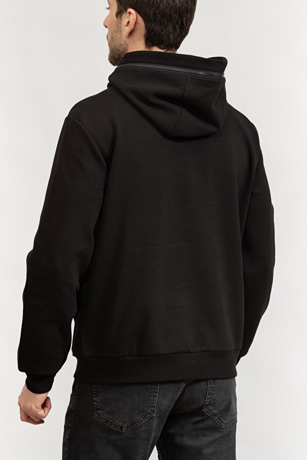 Erkek Kapüşonlu Sweatshirt - 6