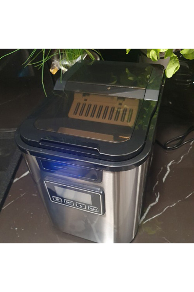 Ice cube maker, LED display, 2.2 l, 120W, 3 sizes, self-cleaning, timer, 160 cm - 12