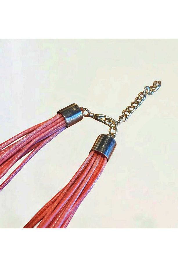 Tasarım İri Model Kolye Pembe & Gold - 3