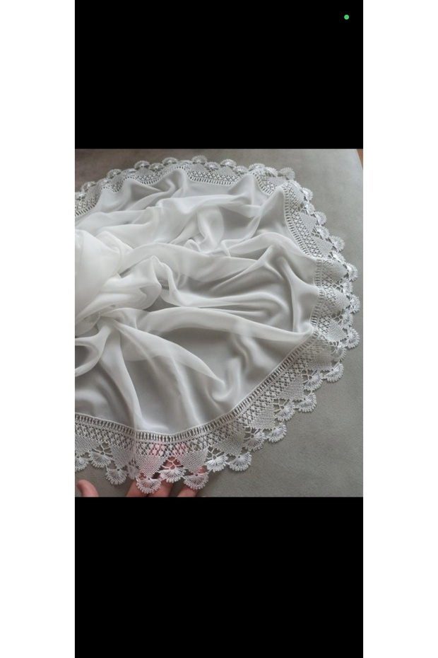 Needlepointed White Color Prayer Cloth