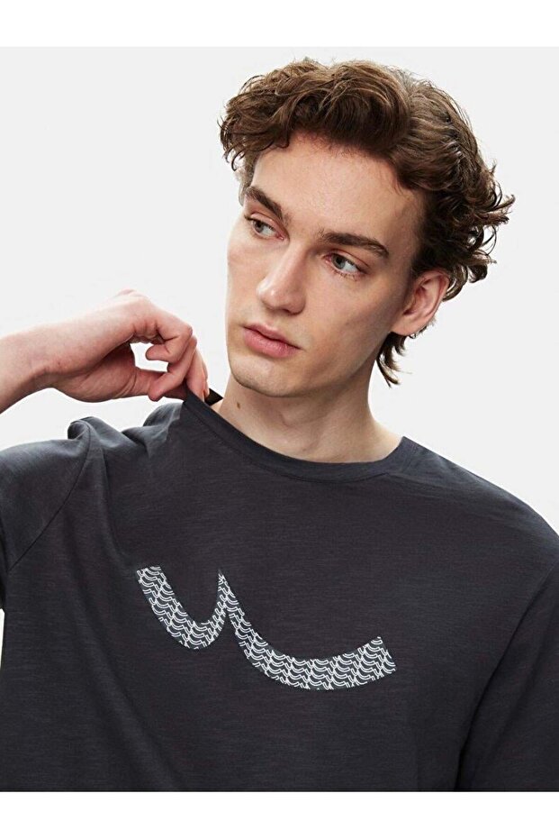 Regular Antrasit T-shırt - 4