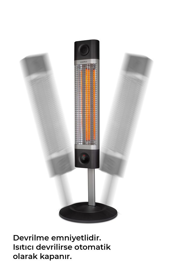 Ch1800-re 1800 Watt Uzaktan Kumandalı Karbon Infrared Isıtıcı - 4
