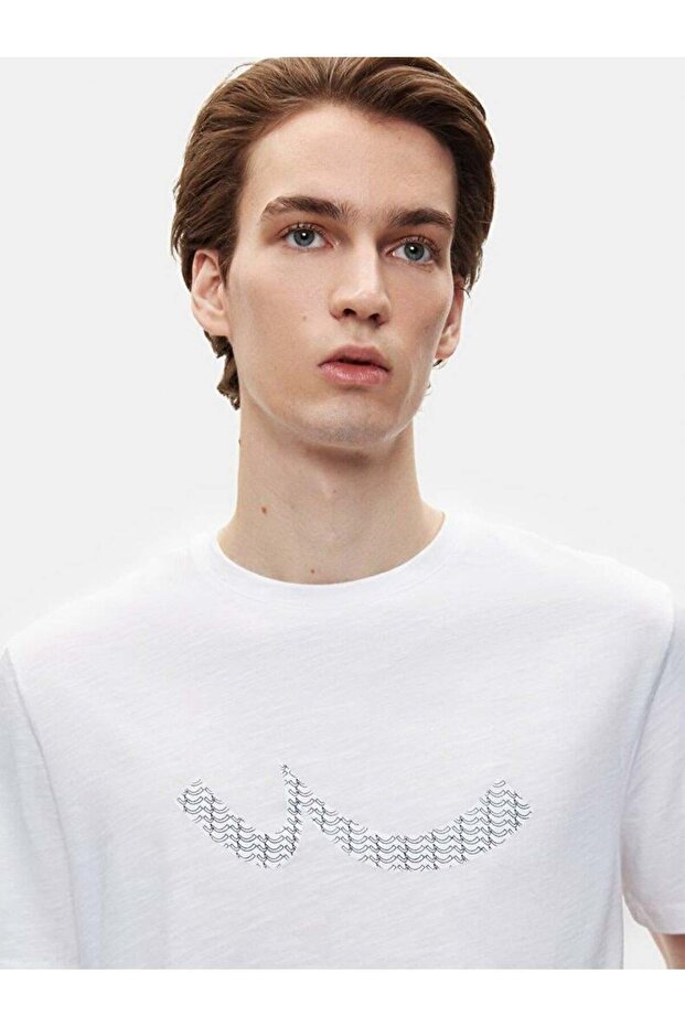 Regular Krem T-shırt - 4