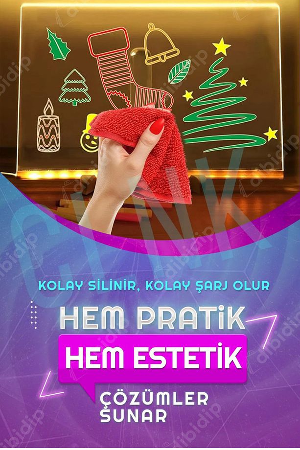 🎨LED IŞIKLI ÇİZİM TABLETİ - 4