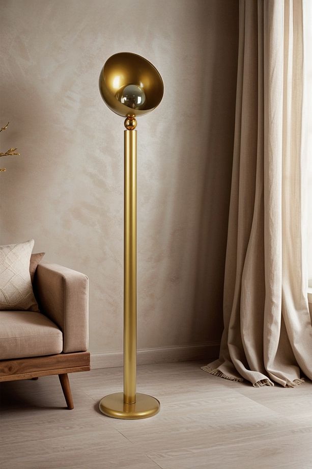 Drome Mushroom Metal Ayaklı Lambader, Salon Lambader, Modern Lambader - 1