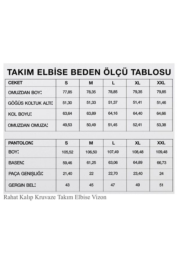 Oversize Kahve Kruvaze Takım Elbise - 6