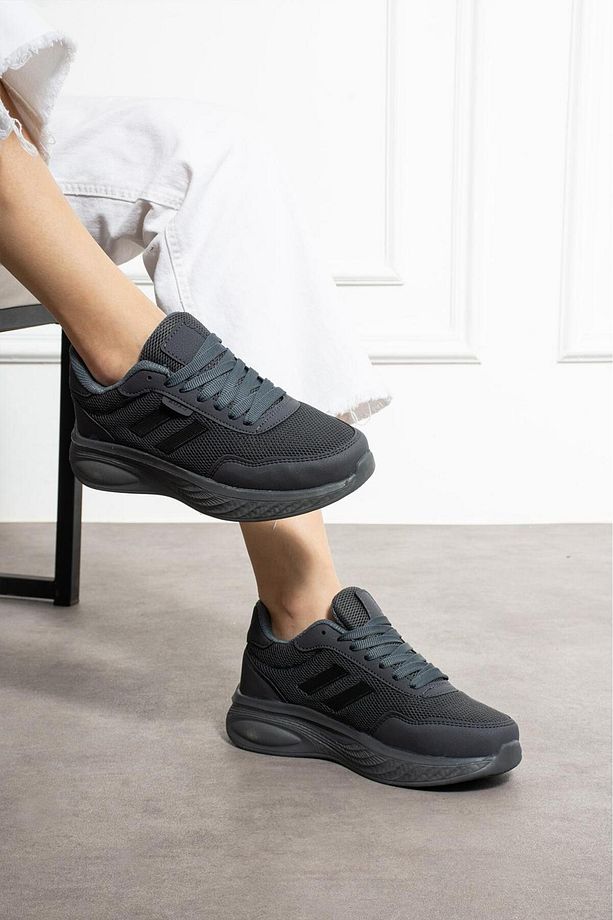 Kadın- Sneaker Spor Ayakkabısı Konforlu Esnek Kaliteli Bağcıklı Faylon Taban Kullanışlı - 2