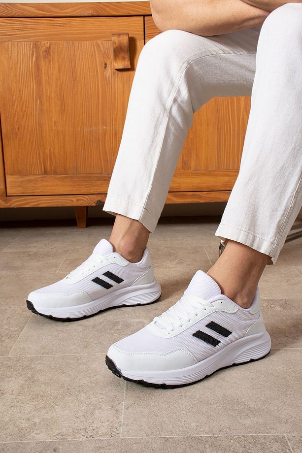 Kadın- Sneaker Spor Ayakkabısı Konforlu Esnek Kaliteli Bağcıklı Faylon Taban Kullanışlı - 4