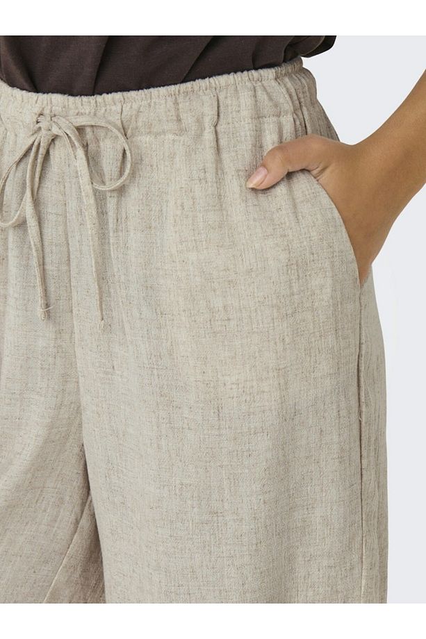 Kadin Bej Onlsiesta Mw Pull-up Lin Bl Shorts Noos Şort 15333032-Moonbeam - 5